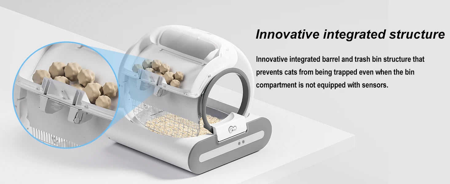 Smart Self-Cleaning Cat Litter Box with Odor Control