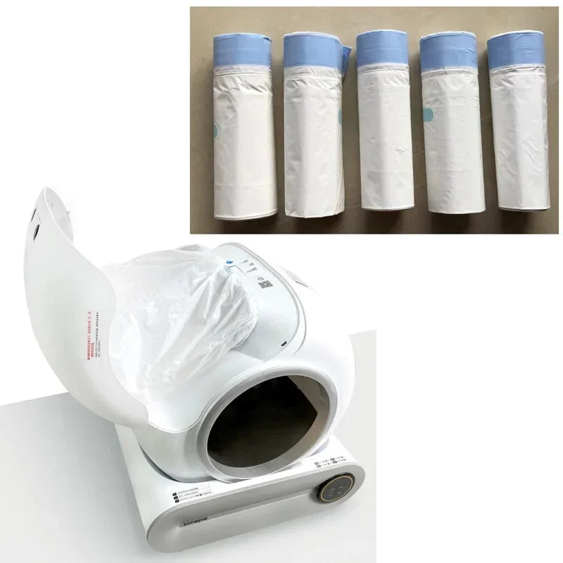TONEPIE Cat Litter Box Liners – Easy Pull & Tie Waste Bags (470×450mm)