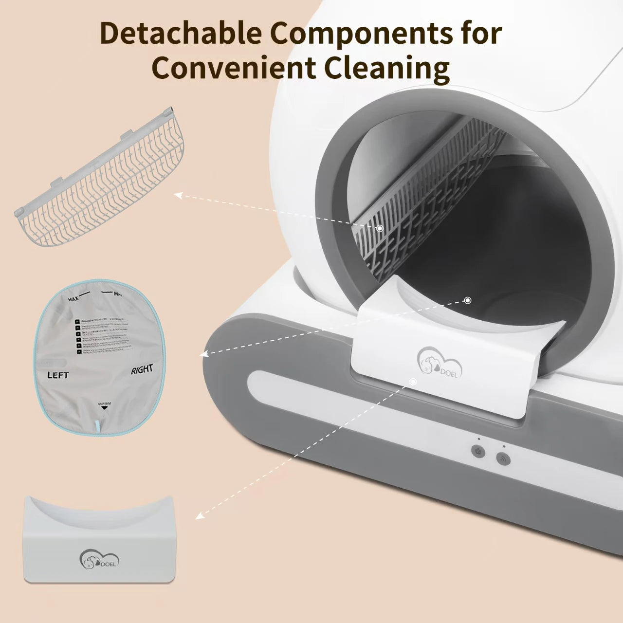 Smart Self-Cleaning Cat Litter Box with Odor Control