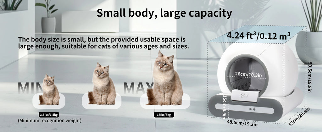 Smart Self-Cleaning Cat Litter Box with Odor Control