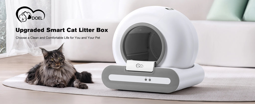 Smart Self-Cleaning Cat Litter Box with Odor Control