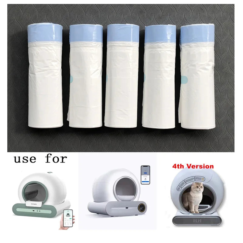 TONEPIE Cat Litter Box Liners – Easy Pull & Tie Waste Bags (470×450mm)