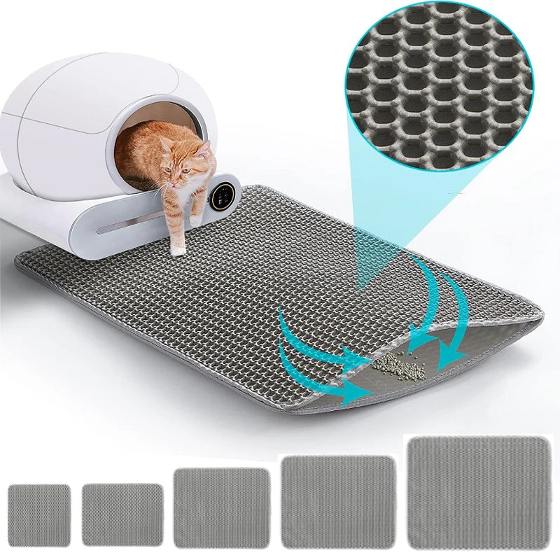 Cat Litter Trapping Mat – Waterproof & Washable
